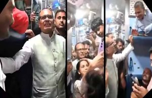 भोपाल से सतना के लिए ट्रेन में रवाना हुए केंद्रीय मंत्री शिवराज सिंह चौहान, जनता ने ली सेल्फी की भीड़