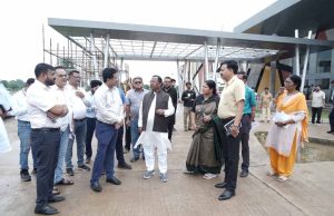 आदिम जाति विकास मंत्री ने आदिवासी स्वतंत्रता संग्राम सेनानियों पर निर्माणाधीन संग्रहालय-सह स्मारक के निर्माण कार्यों का किया निरीक्षण