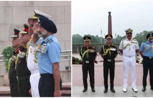 हिंडन एयरबेस पर वायुसेना दिवस की धूम: तीनों सेनाओं के प्रमुख और CDS हुए शामिल, PM मोदी ने दी शुभकामनाएँ