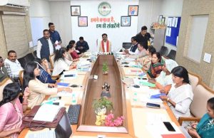 उप मुख्यमंत्री विजय शर्मा से जिला पंचायत अध्यक्षों ने विभिन्न मांगों पर की चर्चा