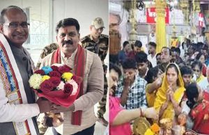 केंद्रीय मंत्री शिवराज पहुंचे रायपुर, स्मारक महोत्सव के लिए राजनांदगांव रवाना