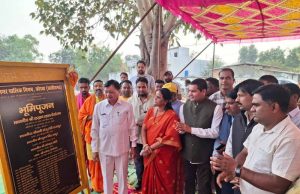 विकास को मिली नई गति: उद्योग मंत्री लखनलाल देवांगन एवं महापौर संजूदेवी राजपूत ने दोनों महत्वपूर्ण विकास कार्यों का किया भूमिपूजन