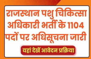 पशु चिकित्सा अधिकारी भर्ती-2025: परीक्षा 19 अप्रैल को, न्यूनतम अंकों का कोई प्रावधान नहीं
