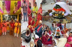 नर्मेदश्वर महादेव का नया मंदिर बना,धूम धाम से समारोह हुआ