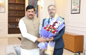 मुख्यमंत्री डॉ. मोहन यादव से मिले स्विस संसद के सदस्य निक्लाउस सैमुअल गुगर