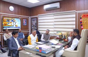 केंद्रीय आयुष राज्य मंत्री (स्वतंत्र प्रभार) श्री जाधव से मिले, आयुष मंत्री इन्दर सिंह परमार