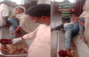 ऑटो और बाइक की भिंडत, बाइक चालक को आया गंभीर चोटें पैर की दो उंगली टूटने की आशंका