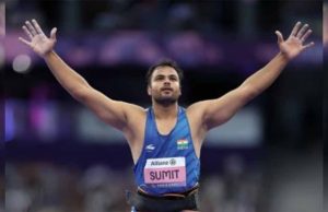 सुमित अंतिल का दमदार प्रदर्शन: 69.25 मीटर थ्रो के साथ जीता स्वर्ण पदक