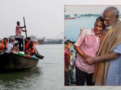 पीएम मोदी ने हुगली नदी में नाव की सवारी की, नाव चलाने वाले को गले लगाकर ₹1000 दिए; 5 दिन पहले खाया था झालमुड़ी