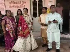 जामनगर में दुल्हन ने शादी से पहले किया मतदान, लोकतंत्र की मिसाल