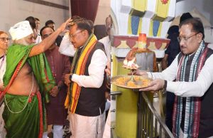 मुख्यमंत्री विष्णु देव साय ने रायगढ़ के राजापारा स्थित भगवान जगन्नाथ मंदिर में की पूजा-अर्चना