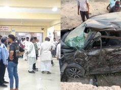 खंडवा में दर्दनाक सड़क हादसा, बारात की कार खंडहर मकान से टकराई, 3 की मौत