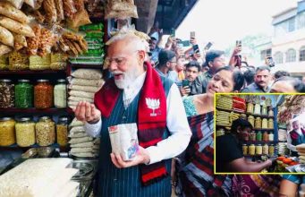 चुनाव प्रचार के दौरान PM मोदी ने लिया झालमुड़ी का स्वाद, बोले—‘भाई, कितने की है?’
