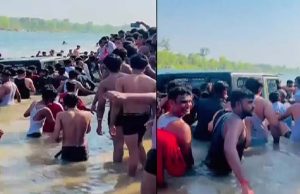 रील बनाने का जुनून पड़ा भारी, लड़कों ने नदी में उतारी थार; VIDEO वायरल होते ही हड़कंप
